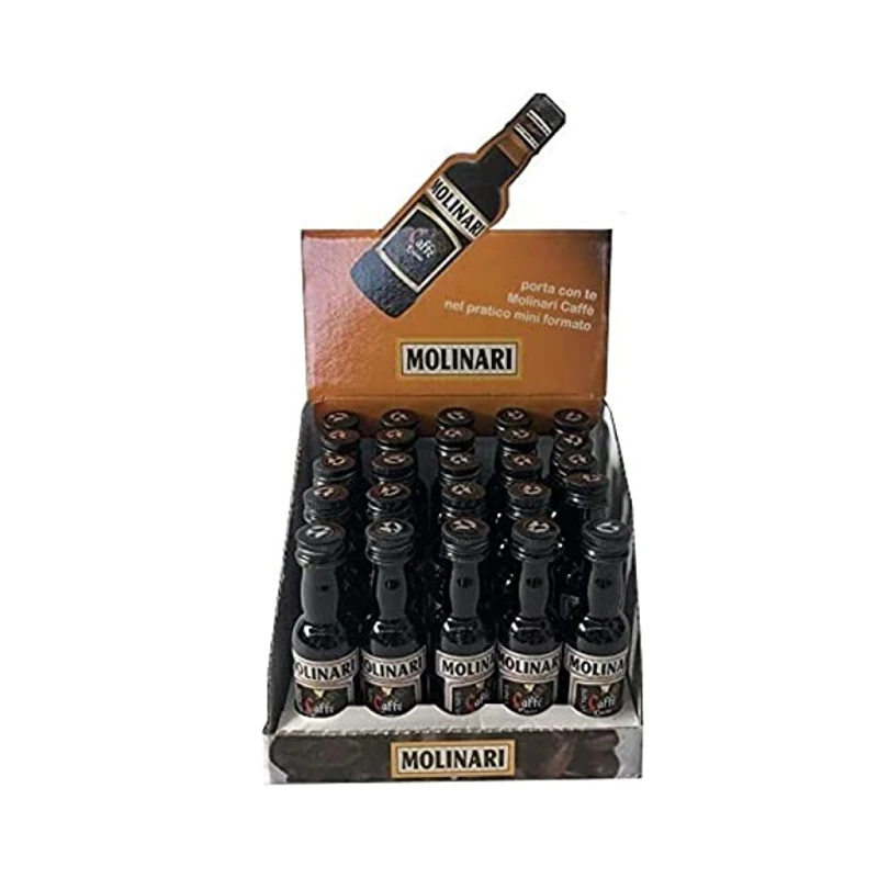 BEST Quality MOLINARI COFFEE liqueur 3 cl  Alcohol Content  36% Beautiful burnt umber color for export