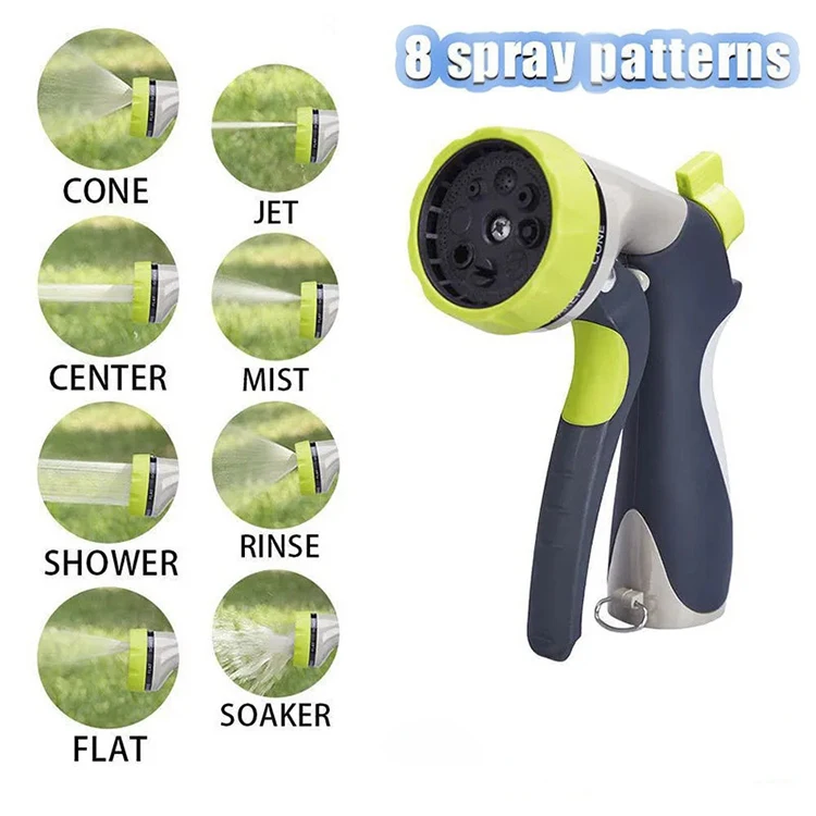 Factory Upgraded High Pressure Garden Gun Hose Nozzle Sprayer for Garden Hose