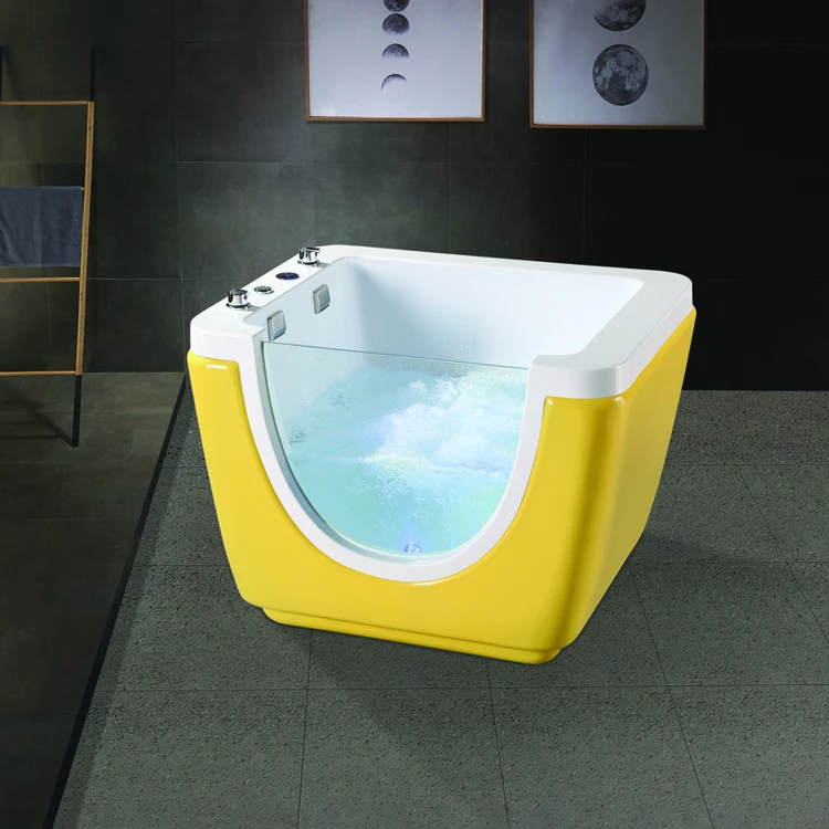 Water Massage Jets Baby Spa Bath Freestanding  Baby Bath Tub Portable Kid Bath
