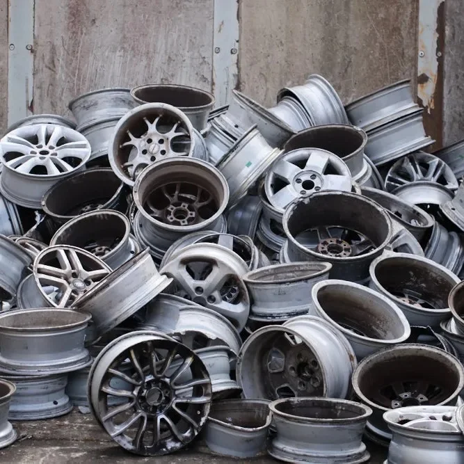 Aluminum wheel scrap