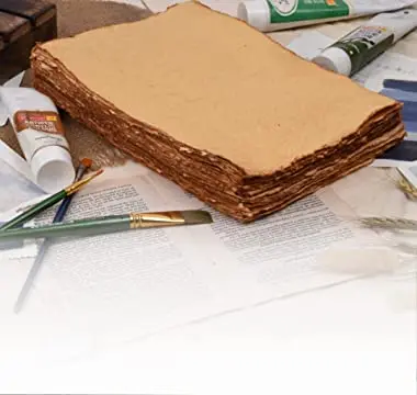 Deckle edge vintage hand made eco-friendly wood free cotton paper in size and color Sketch paper for all your drawing and sketch
