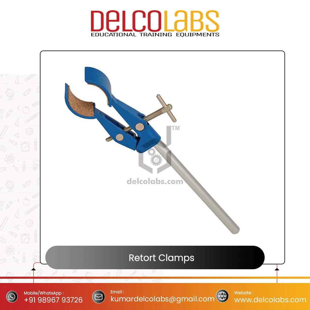 Лабораторные ретортные зажимы, три/четыре пальца