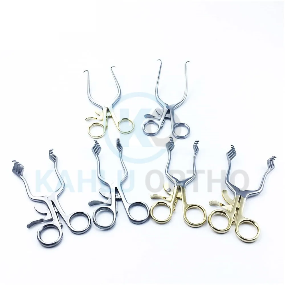 Weitlaner Steel Retractor Self Locking Round Tip Blunt Tip Veterinary Surgical Retractor Instruments By KAHLU ORTHOPEDIC