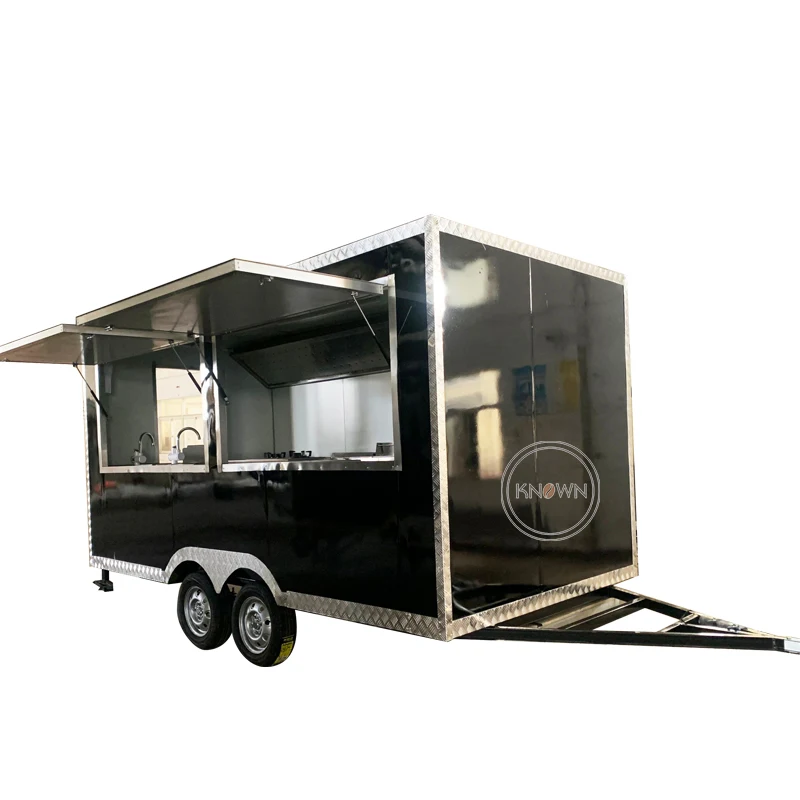 Customized Multifunctional Food Trailer/Coffee Food Truck with Baking Equipment/ Pizza Hamburger Camper Cart