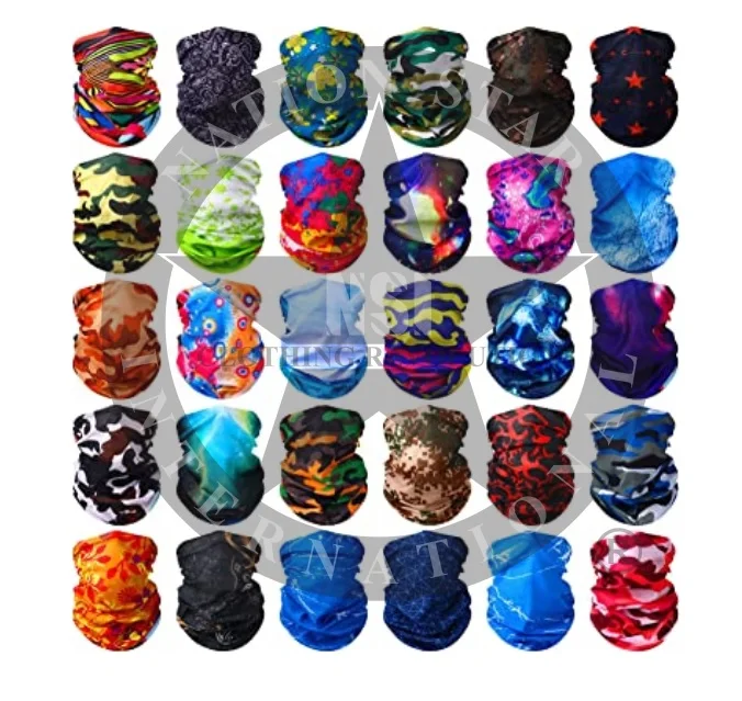 Space Elements Alien Pattern FaceMask Cover Sun UV Protection Bandana Mask Rave Neck Gaiter Balaclava