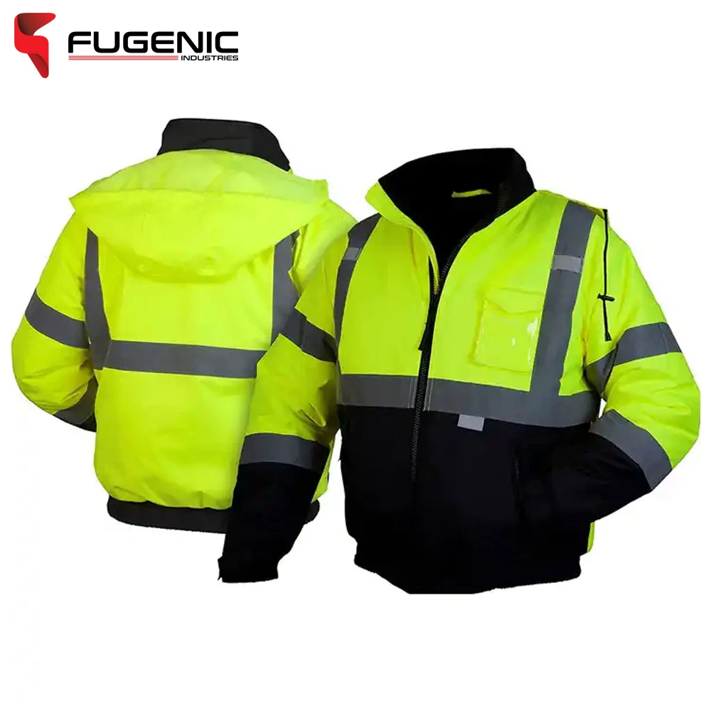 Best Product High Quality Security Work Wear Hi Visibility Reflective Safety Jackets for Mens BY Fugenic Industries