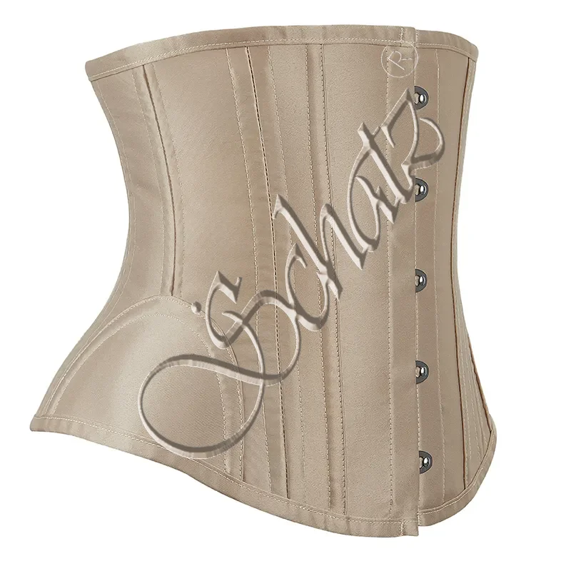 Plus Size Gothic Steam Punk Corselet Women Front 5 Busk Closure Underbust Corset Hourglass Shaper 24 Robs Fashion Style XS Size
