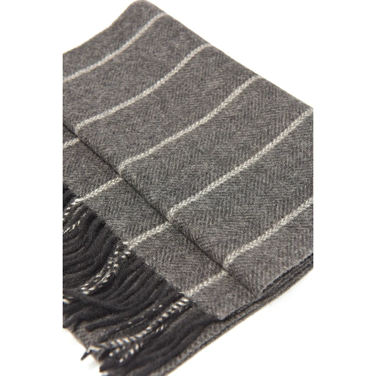 Factory Hot sales breathable eco neckwears high quality dress shawl wrap muffler women men wholesale stripe linen scarves