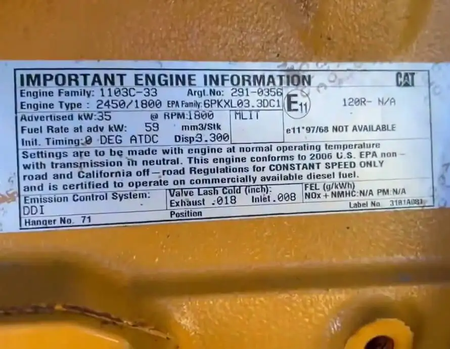 C3.3 D30-8 Generator 50kw Genset Diesel Generator set for sale