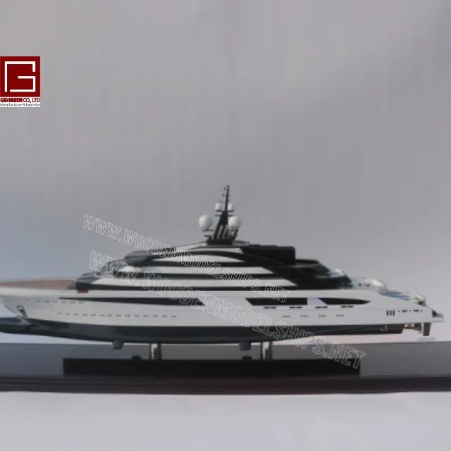 SPEED BOAT MODEL LURSSEN OPUSS LUXURYY YACHT/ WOODEN MODEL BOAT / HANDICRAFT WOODEN MODEL SHIP