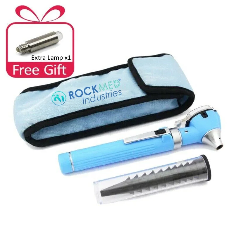 Medical Otoscope Diagnostic Kit Home Adult Kid Ear Care Cleaner Check Examination Endoscope Speculum 3X Magnifying Lens Lamp