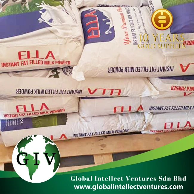 INSTANT Full Cream Milk Powder ELLA OEM size 25 Kg bag With 28% Fat/ Best Best Quality of ELLA Milk Powder/New Zealand
