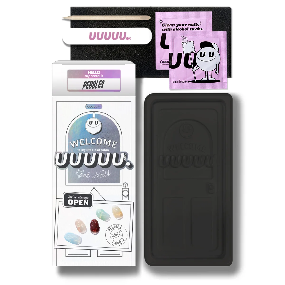 Korean 100% Real Salon Quality Press on gel nails Gel Nail sticker manicure Wholesale Certified