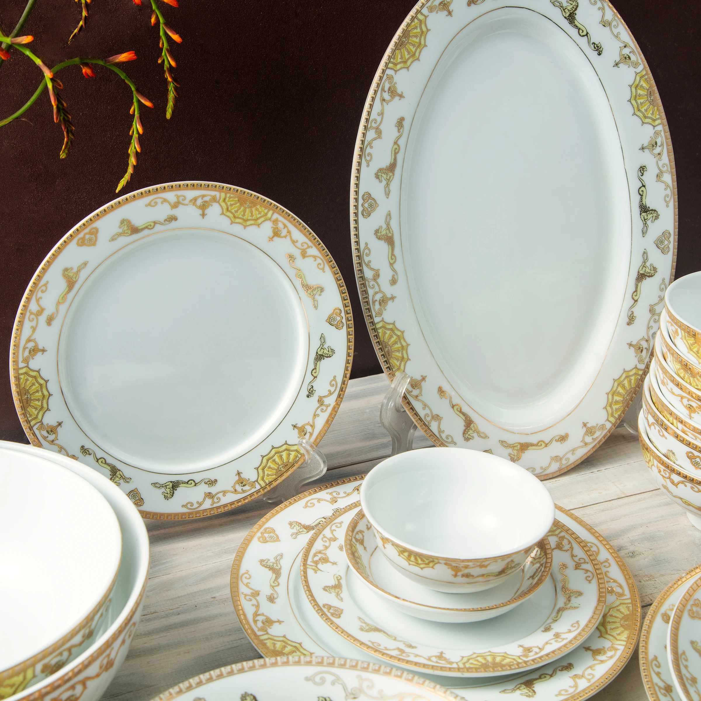 OEM High-class white porcelain floral pattern 01 sauce plate, soy sauce and sauce dishes  wholesale manufacture