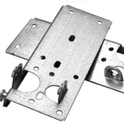 Bottom Lifting Brackets without Fasteners and 7/16 inch Stem, (2-pack) , SLIVER