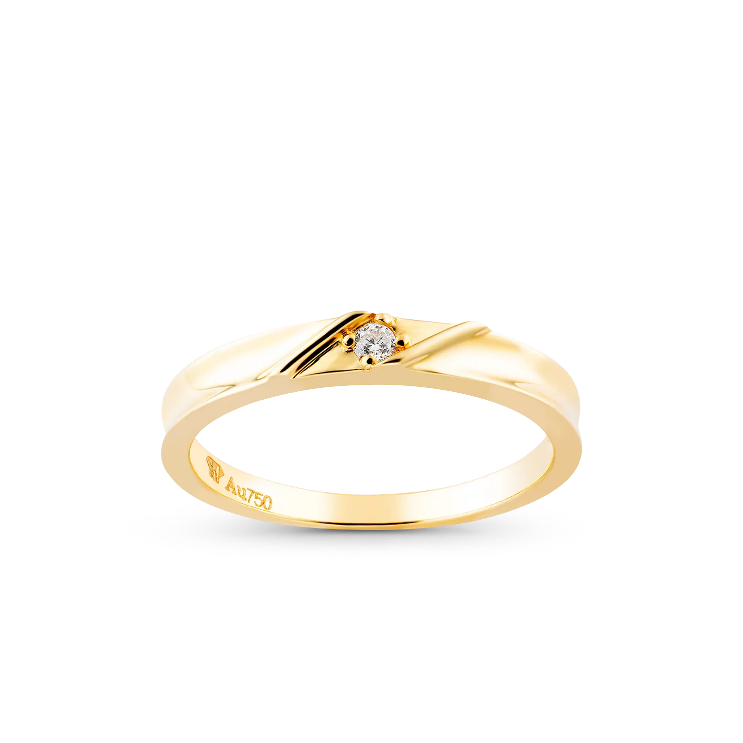 New collection simple design customized 18k 14k solid gold jewelry wedding rings gold Vietnam Manufacturer NC558