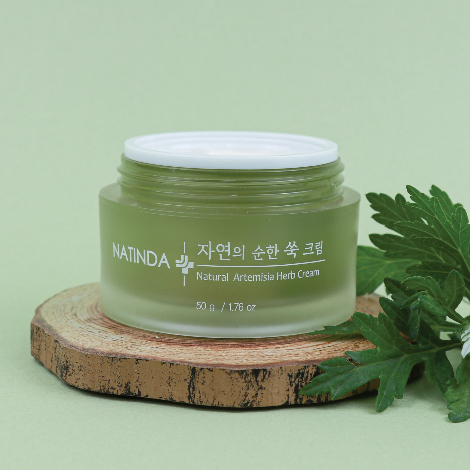 Natinda Anti-aging and Soothing Face Cream Nature Full Mild Artemisia Cream for Dry Skin Korean Skin Care Products
