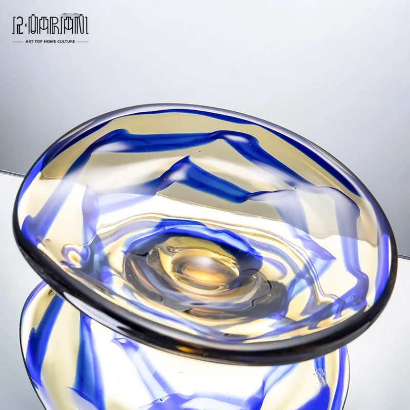 european style decorative party dinner candy dish glass fruit plate