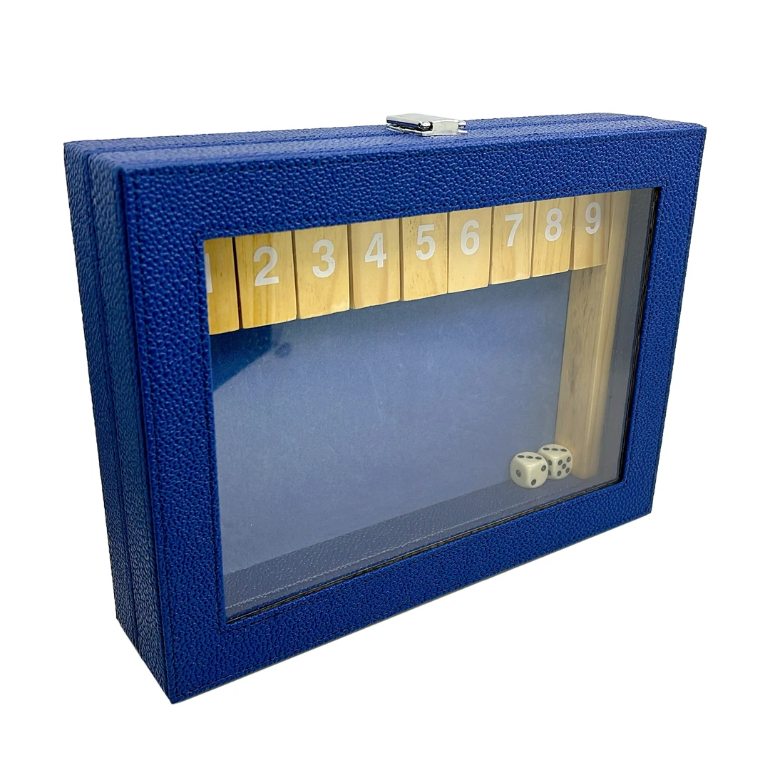 9 Numbers Shut The Box Game with Glass Window