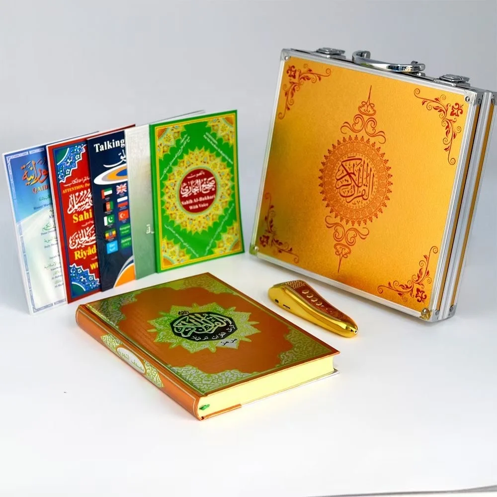 Hot Sale  Factory direct golden M10L-1 Digital  Smart Al Quran Pen for Learning and Reading Quran Best Islamic Quran Box Gift