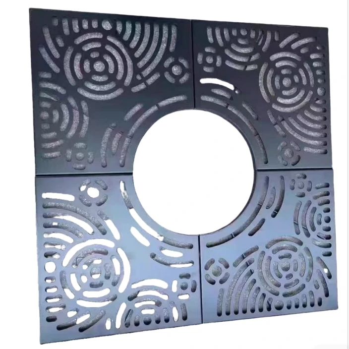 Factory Supplier Cast Iron Tree Guard Easily Assembled Tree Protection Grate With Painted Surface For Outdoor Use