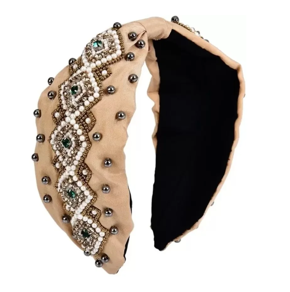 High on Demand Trendy Style Rhinestone Crystal Headband Hairband for Womens and Girls Available in Different Design