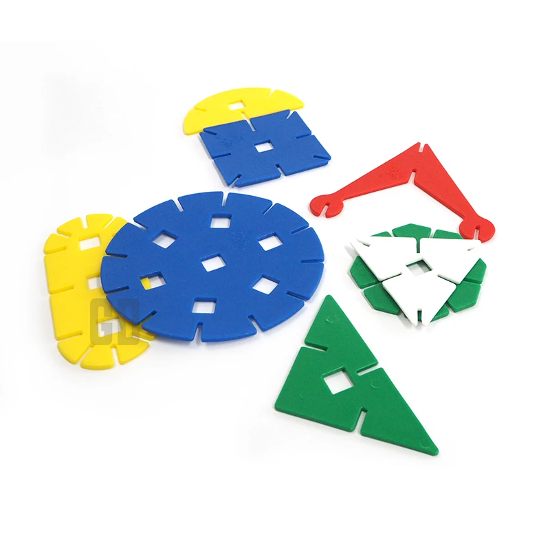 Interlocking Building Block Snowflake Stars Educational Toy Solid Plastic Early Learning STEM