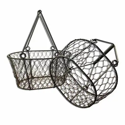 Manufacturers wholesale wrought iron woven wedding gift flower basket Golden barbed wire festive decorative wire mesh baskets