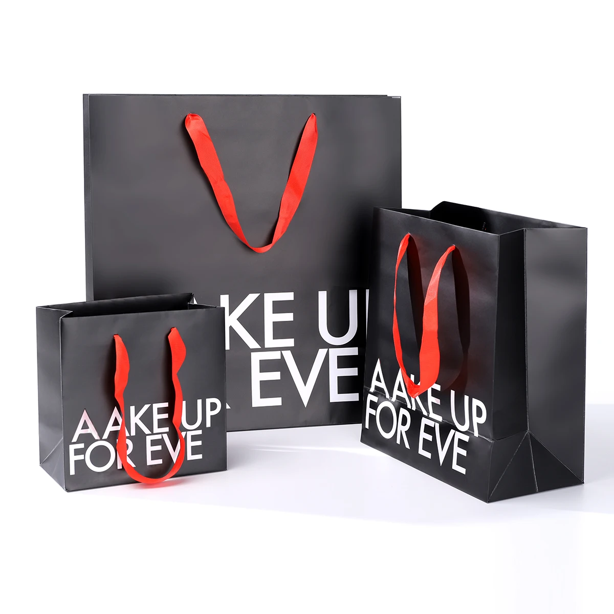 Printed Luxury Gift Paper Shopping Bag Wholesale Black Shopping Gift Paper Bag with Handle The Paper Bag ismade