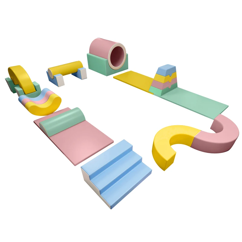 Soft Play Station Entertaining and Stimulating Indoor Playground for Children to Explore and Play