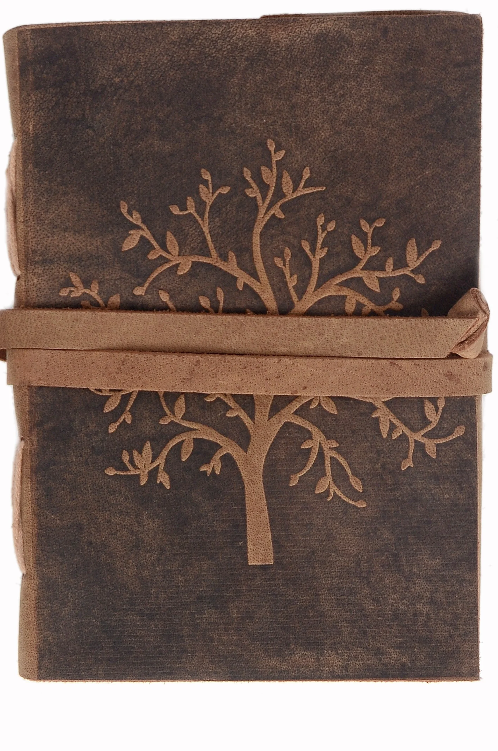 Vintage Leather Journal - Antique Handmade Deckle Edge Vintage Paper Leather Bound Journal - Book of Shadows Journal - Leather S
