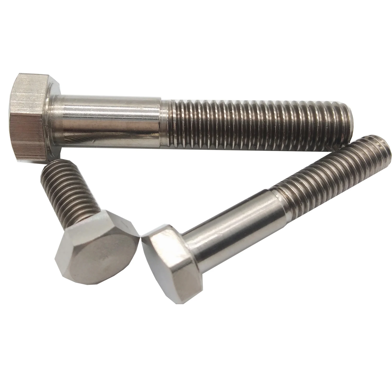 Chinese Factory Price Fastener Hardware Grade 8.8 Stainless Steel Carbon Steel DIN931 DIN933 Hex Head Nut and Bolt