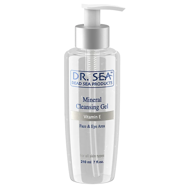 Quality Mineral Cleansing Gel Face & Eye Area Vitamin E by Dr. SEA Cosmetics Dead Sea Products Israel Free Samples Fast Delivery