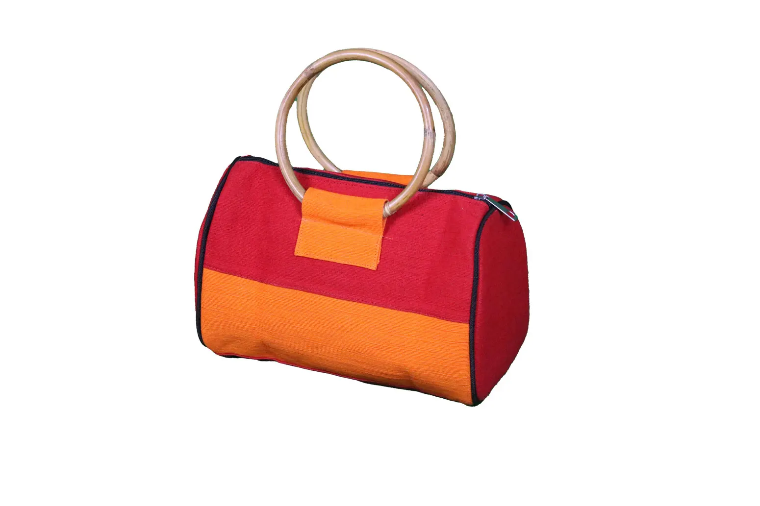 Jute Fabric Bag for Women Hand woven Top cane handle Eco Friendly Handbag Beach Sea Jute Fabric Tote Clutch Bags