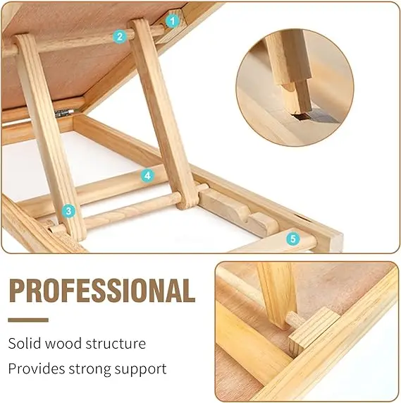 Adjustable Dog Cats Ramp Folding Portable Wooden Pet Ramp for All Small and Older Animals