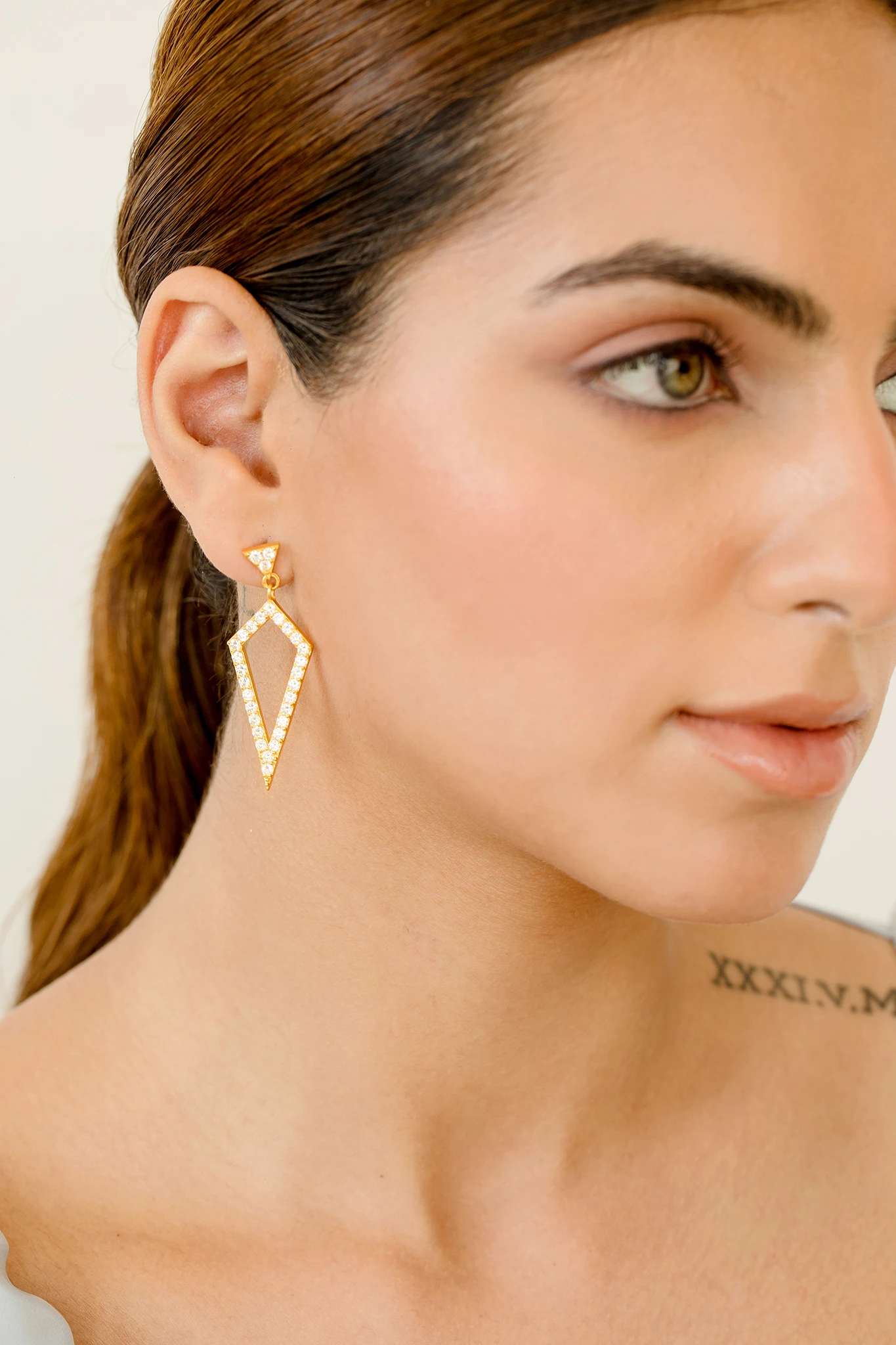 Fashion Jewelry Earrings Luxury Fresh Design Solid Gold Fine Jewelry Earring With Real Diamonds Earring For Women Jewelry