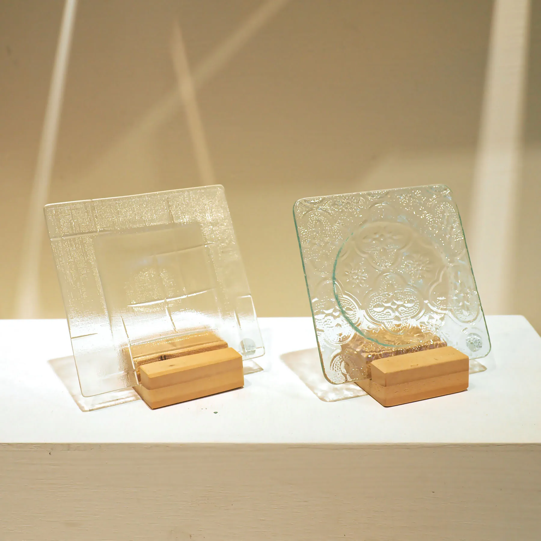 Handmade Glass Plate for for Table Top Decoration