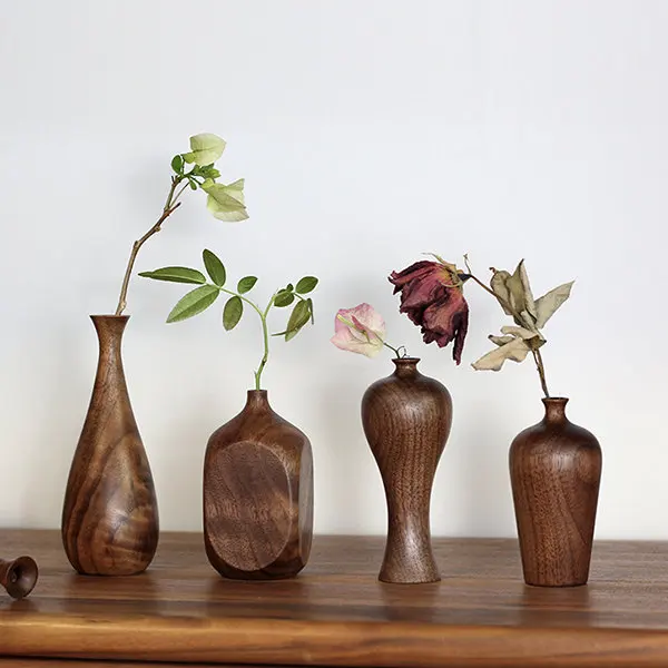 2024 New Design Handmade Wood Vases Used For Decoration Best Price Meaningful Gifts Holiday From Blue Lotus Vietnam