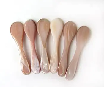 Best Selling Caviar Spoons Mother of Pearl MOP Eco Friendly Dinnerware Spoon Use For Dessert From Vietnam Factory
