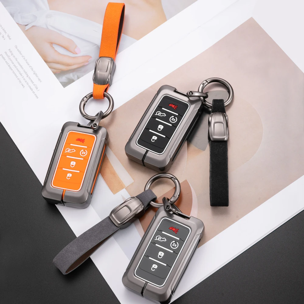 Auto Caso llave Car Key Cover Case Fob for Jeep Renegade Compass Grand Cherokee for Chrysler 300C Wrangler Dodge Car Accessaries