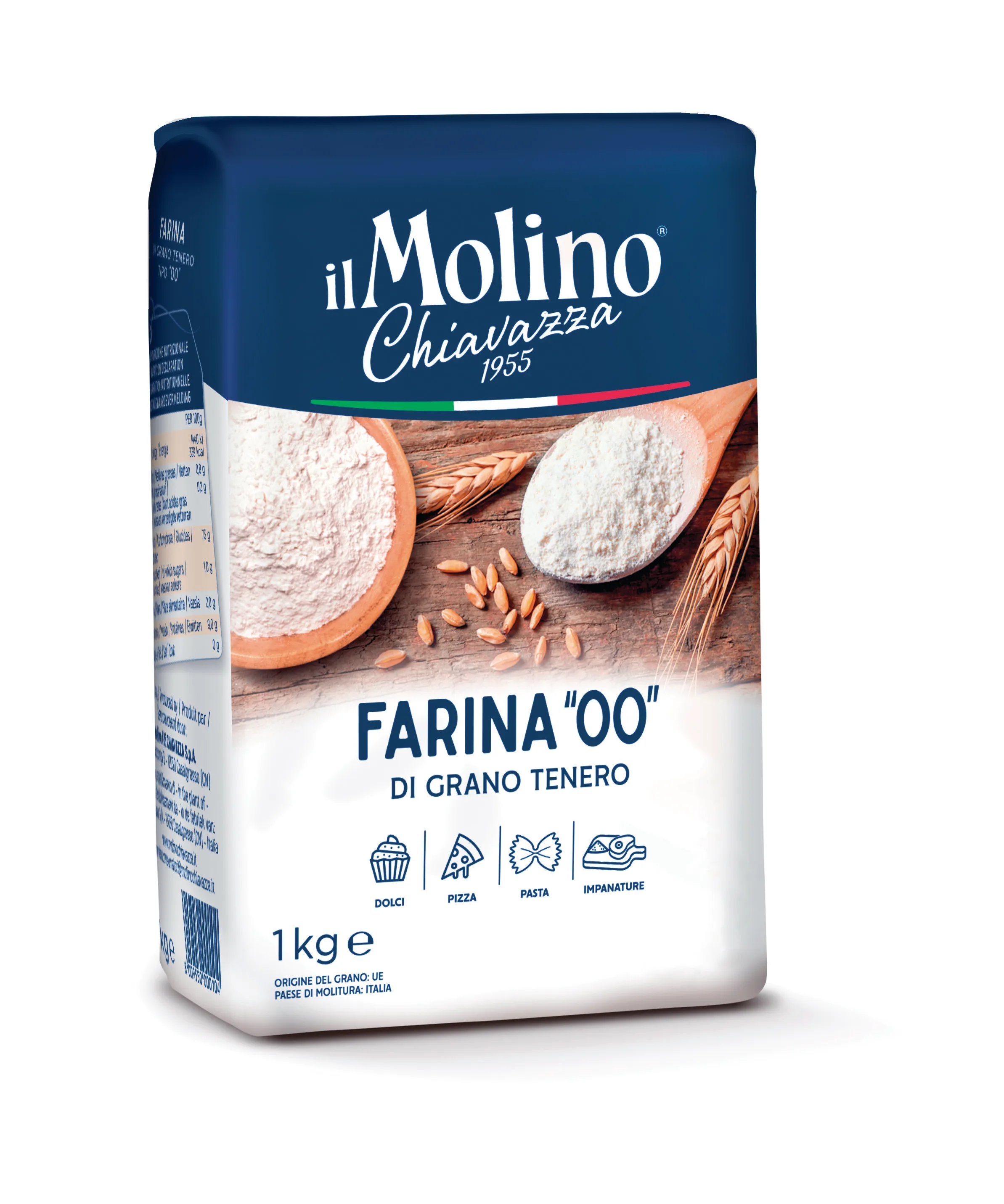 High Quality 100% Natural Flour SOFT WHEAT FLOUR 00 Ideal for Professional Use Made in Italy Ready for Shipping 1 KG