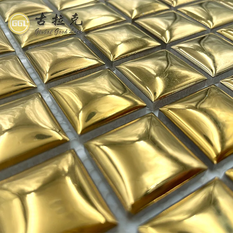 Goodluck 3d золотая керамическая мозаичная плитка для кухни backsplash
