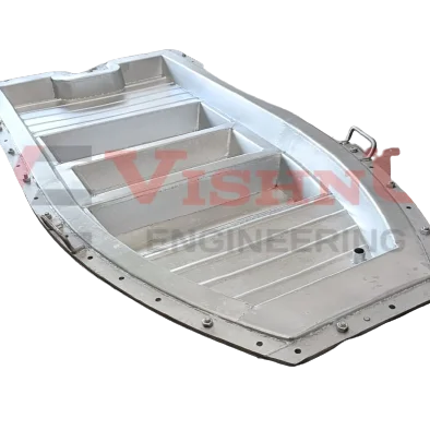 customized LLDPE plastic big rotomolded rescue plastic boat mold Canoe Rotational Moulds