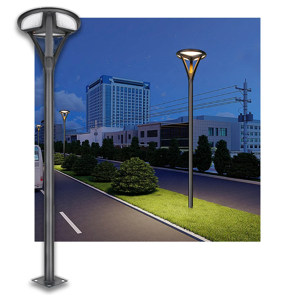 New Design 40W IP65 Aluminum LED Lamp Waterproof Solar Powered Outdoor Lighting Garden Street Patio Landscape DC Power Supply