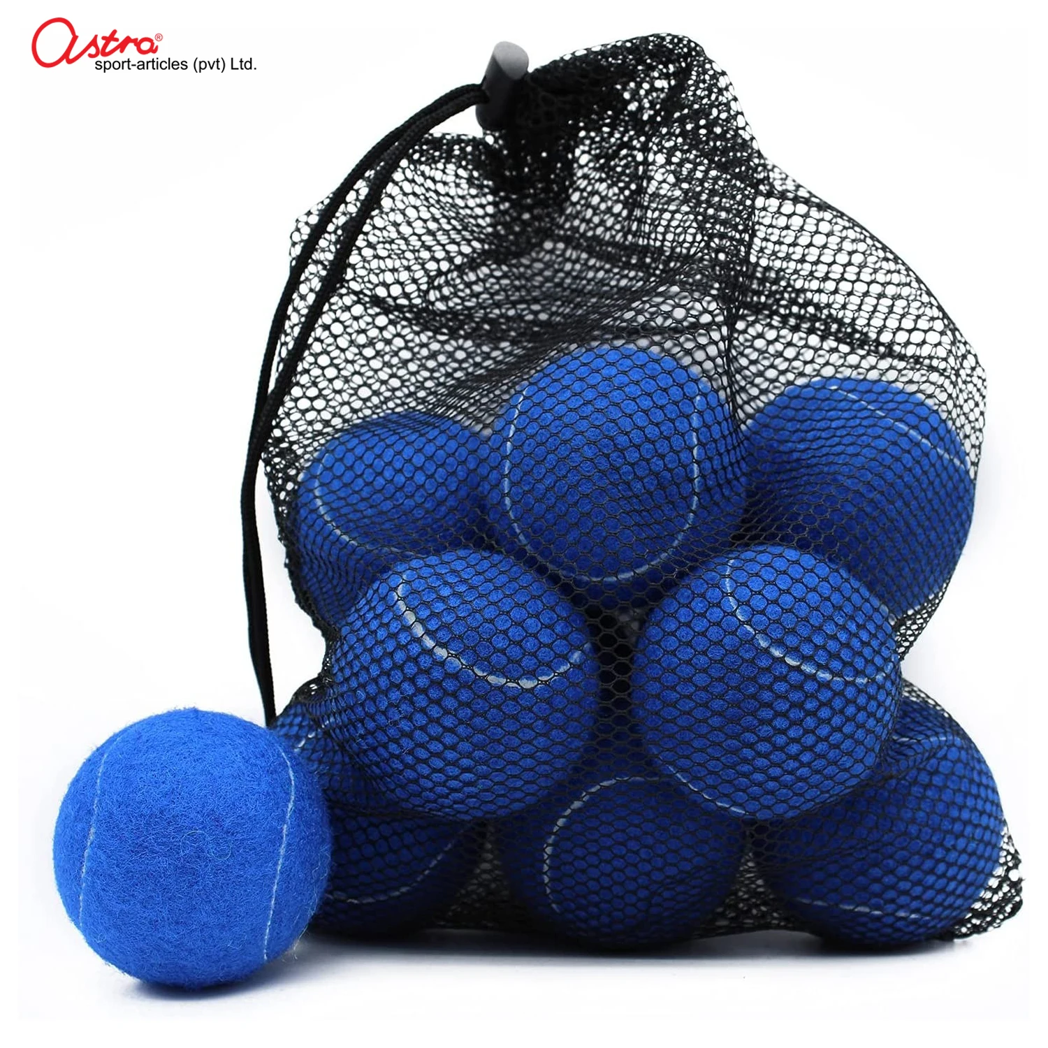 Solid Blue Color High Quality Advanced Training Tennis Balls with Mesh Bag Sports Practice Balls Playing Tennis balls
