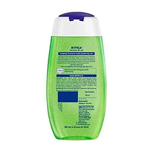 Nivea Women Shower Gel Lemon & Oil Body Wash Transparent 250 ml & 125 ml At Very Good Offer