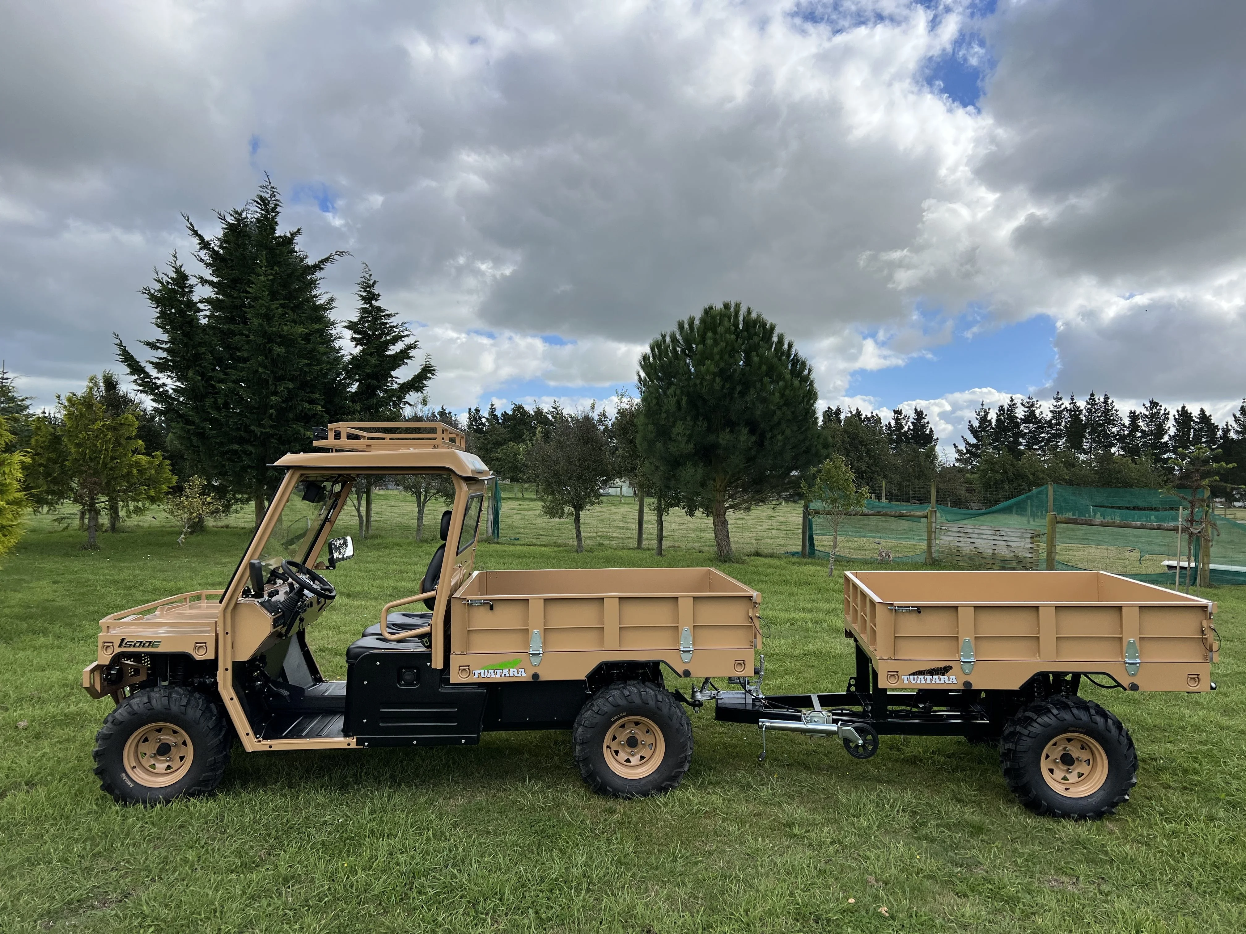 All Steel Made Larger Capacity Farm Trailer ATVs UTVs Trailer