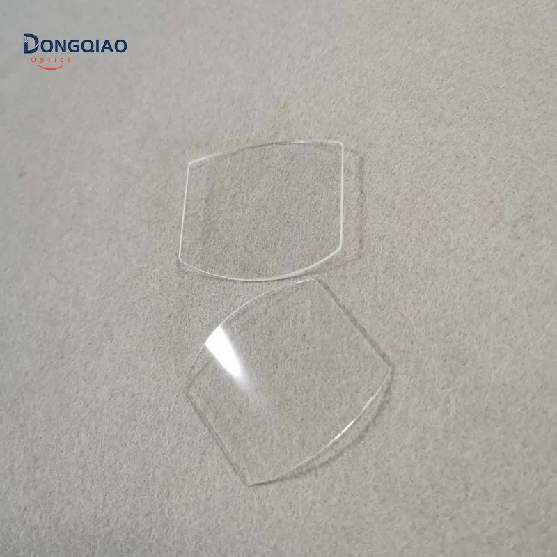 Electroplating Double Cylinder Curved Sapphire Crystal Watch Glass Lens