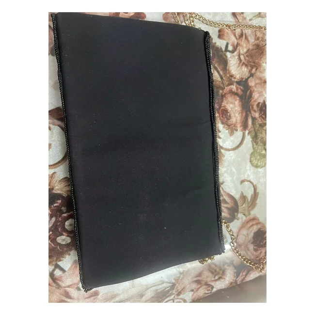 Handcrafted Indian Beaded Minnie Mouse Design with Detachable Chain Cross Body Clutch Bag for Evening Party