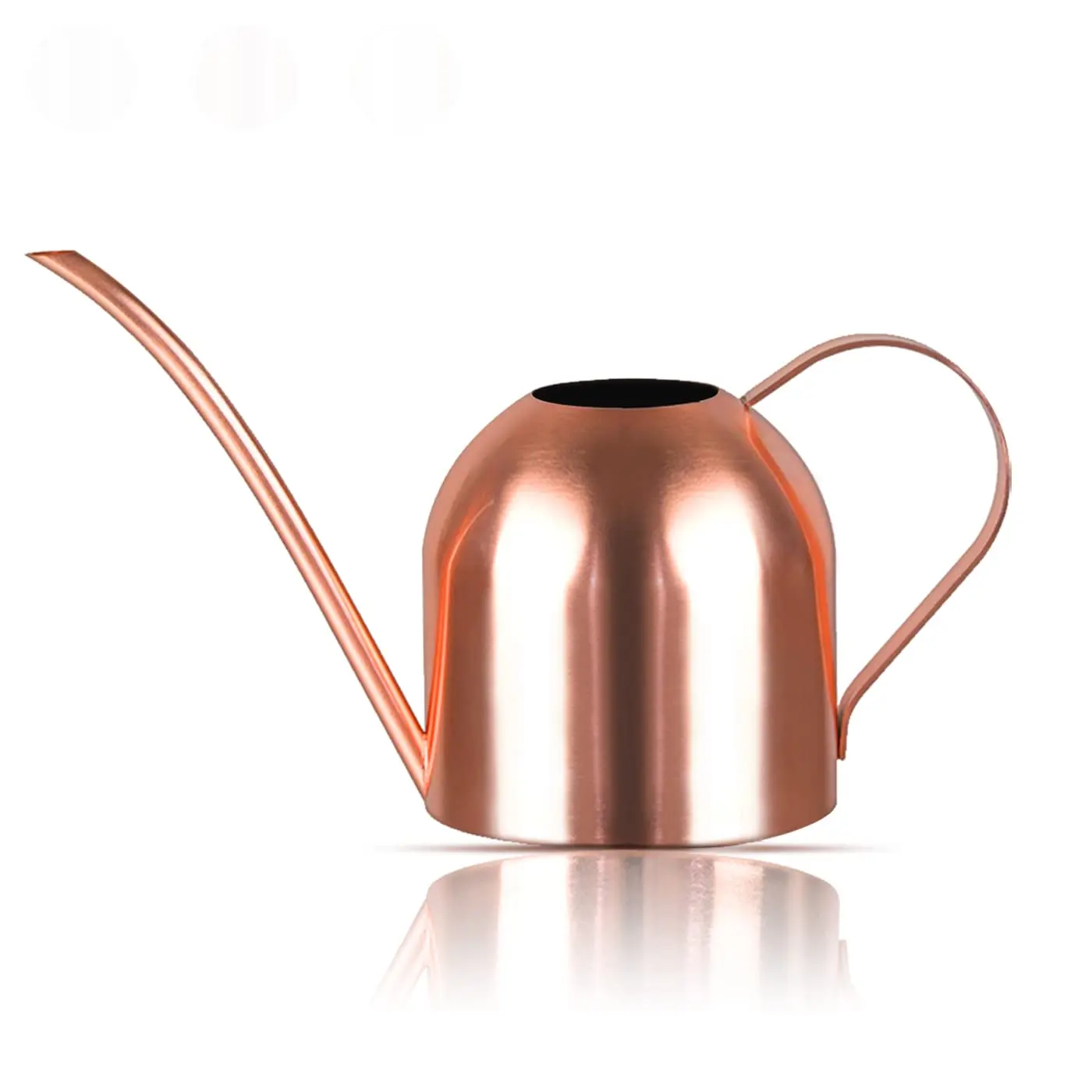 Luxury Watering Can Indoor Outdoor for Kids House Desk Office Plants and Garden Bonsai Stainless Steel (15oz) Copper